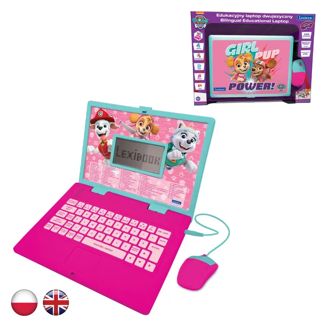 Lexibook Paw Patrol JC598PAGi17 computer rosa bilingue