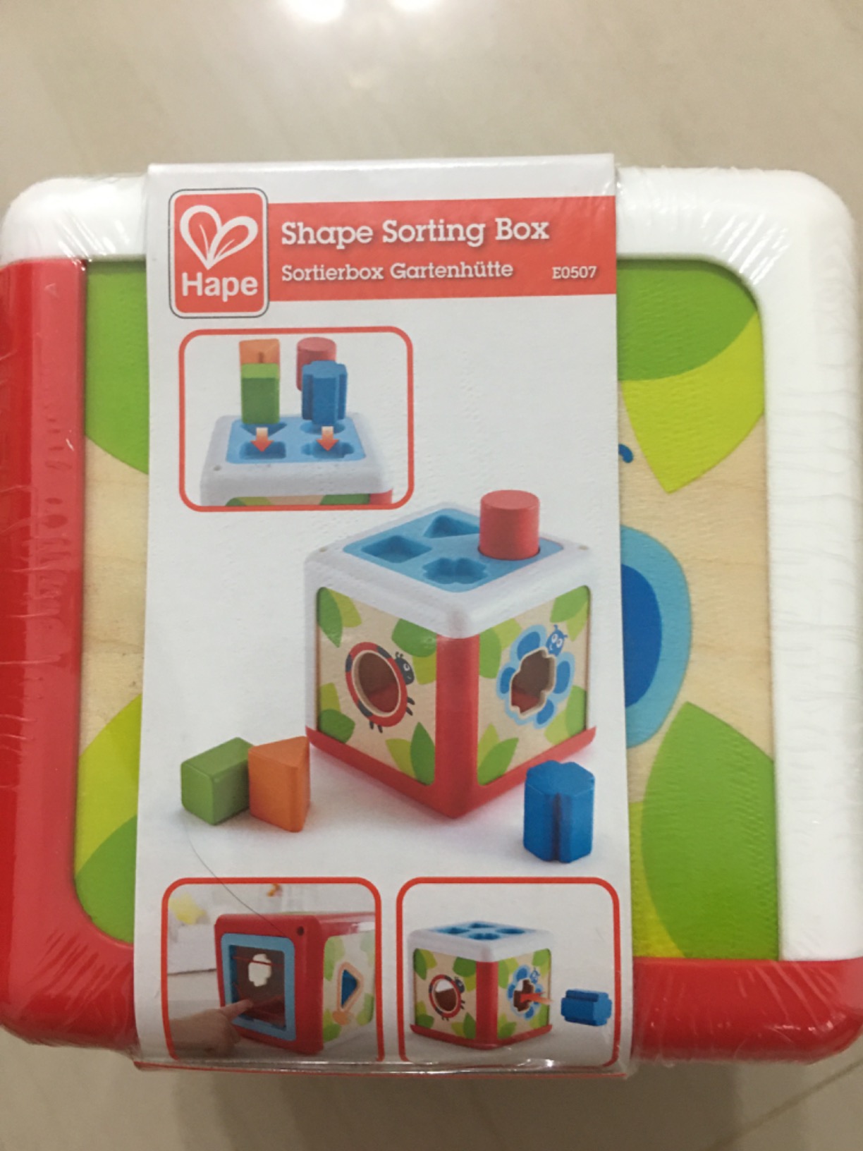 Hape Shape Sorting Box scatola forme in legno bambini