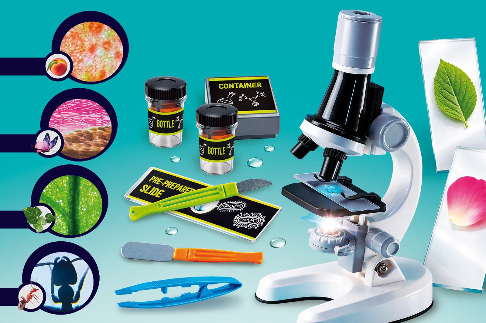 Lisciani I'm a Genius microscopio 1200 ingrandimenti kit