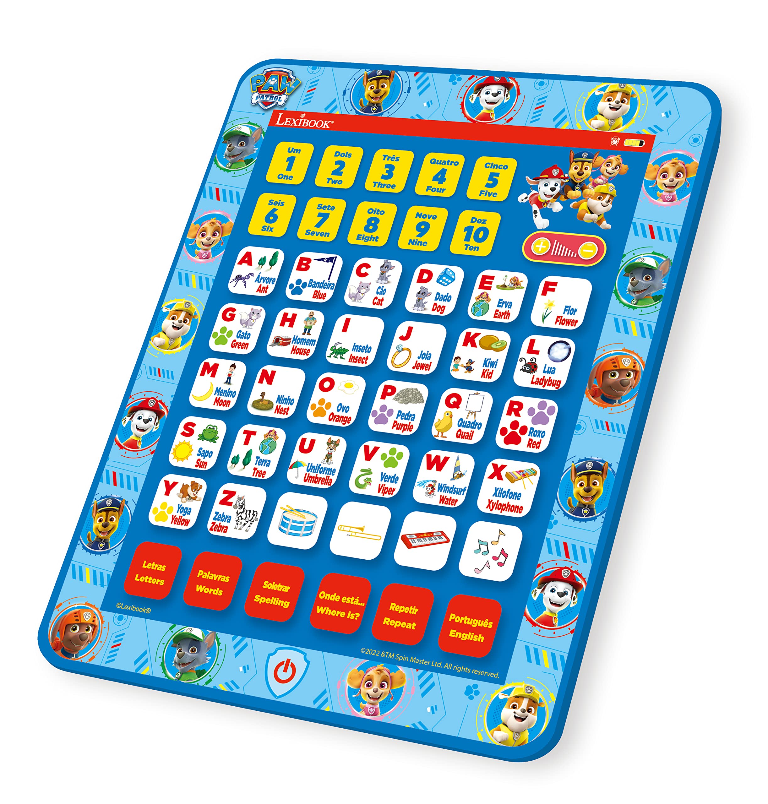Lexibook Paw Patrol JCPAD002 tablet educativo bilingue blu