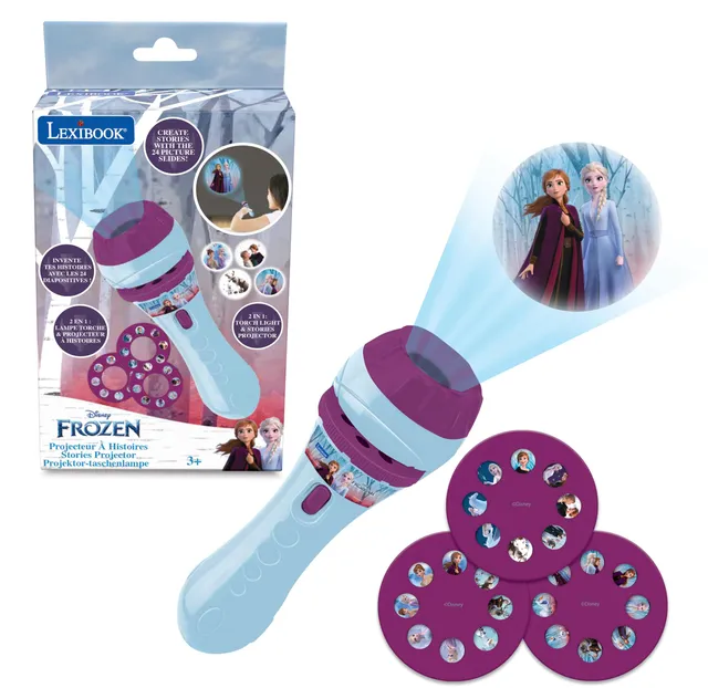 Lexibook Frozen LTC050FZLXB proiettore storie 3 dischi con torcia
