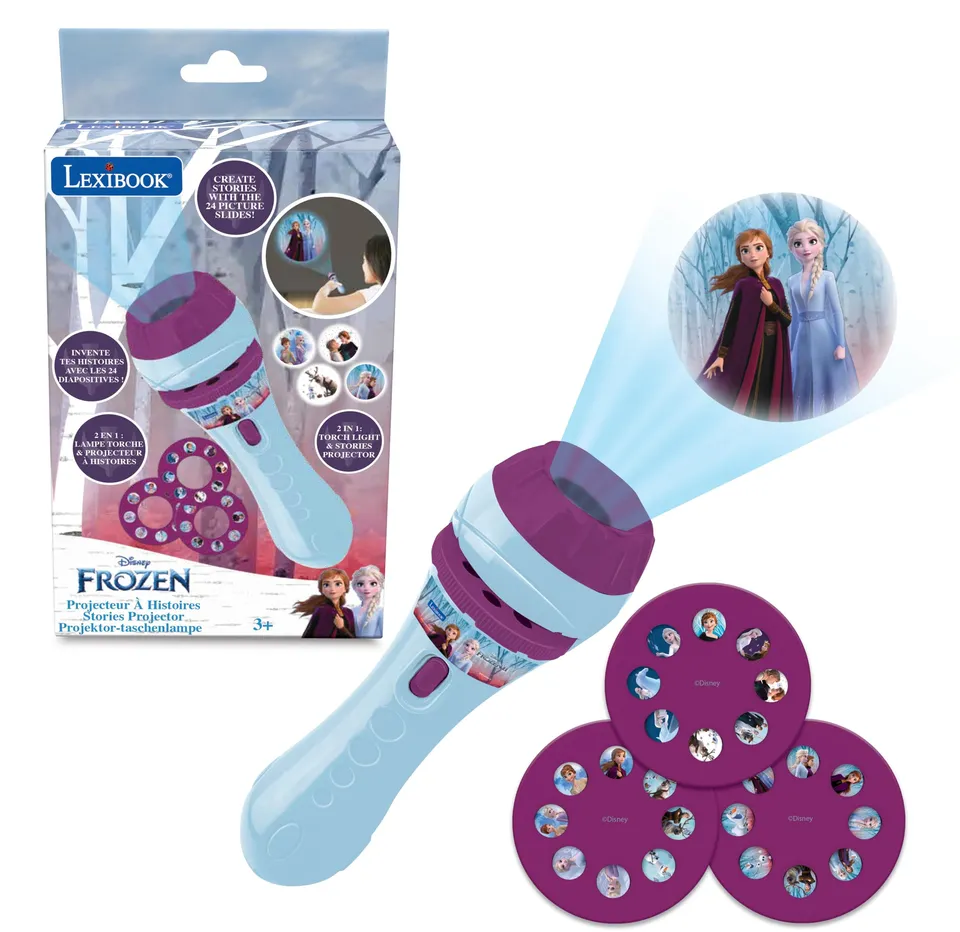 Lexibook Frozen LTC050FZLXB proiettore storie 3 dischi con torcia