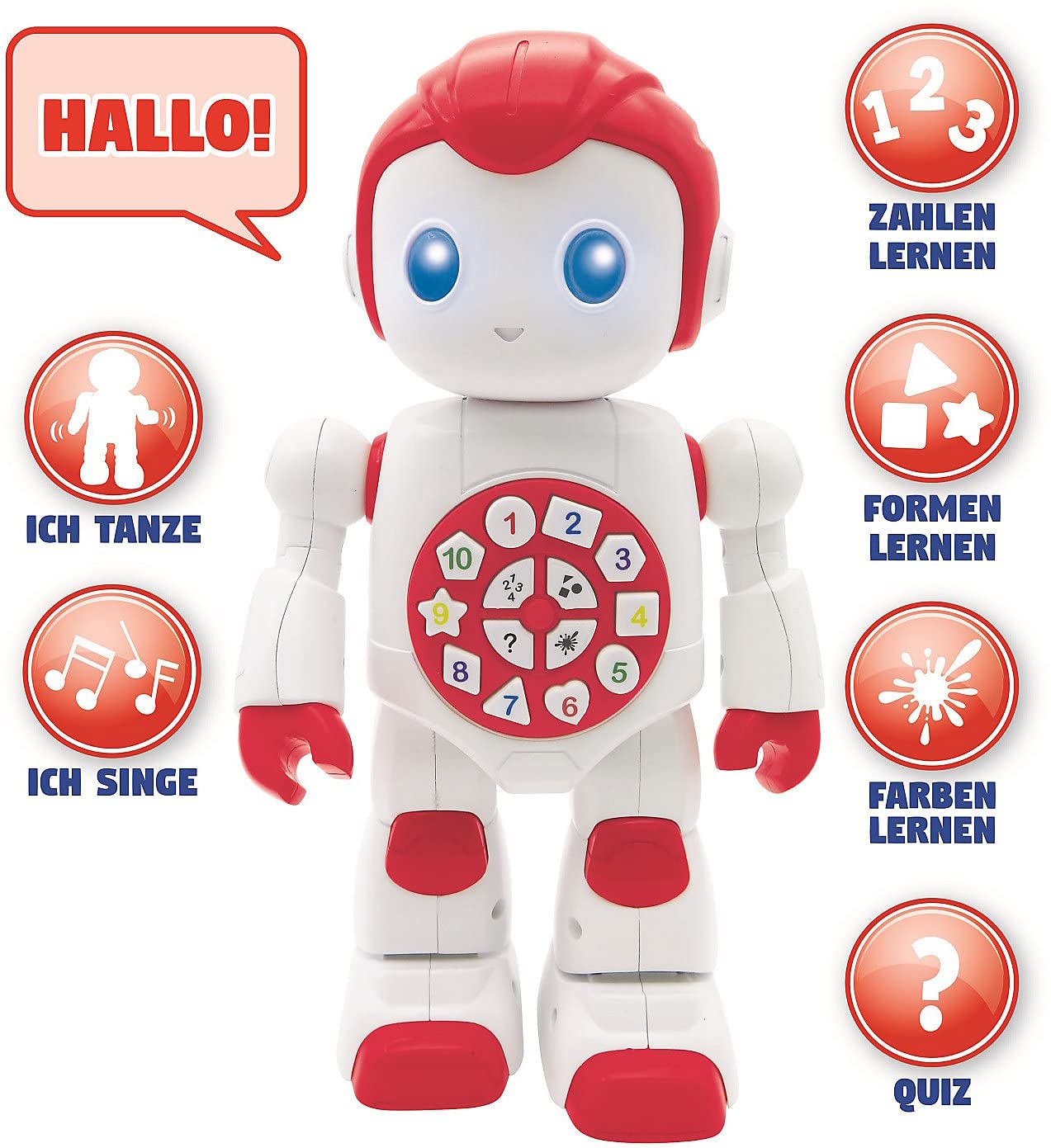 Lexibook Powerman First ROB15DE robot educativo rosso bianco