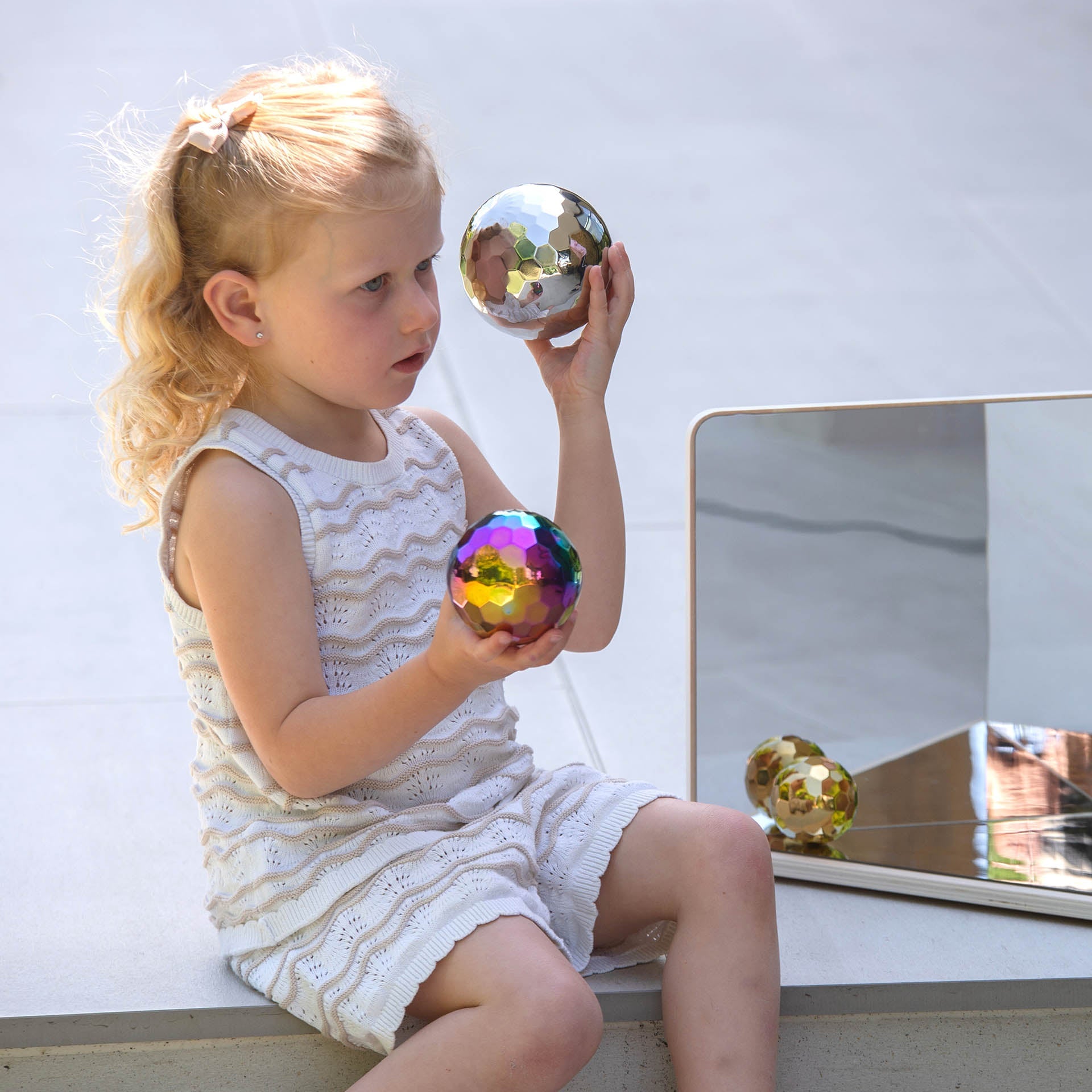 Tickit Sensory Steel Mosaic Mystery Balls palle sensoriali 3 pezzi
