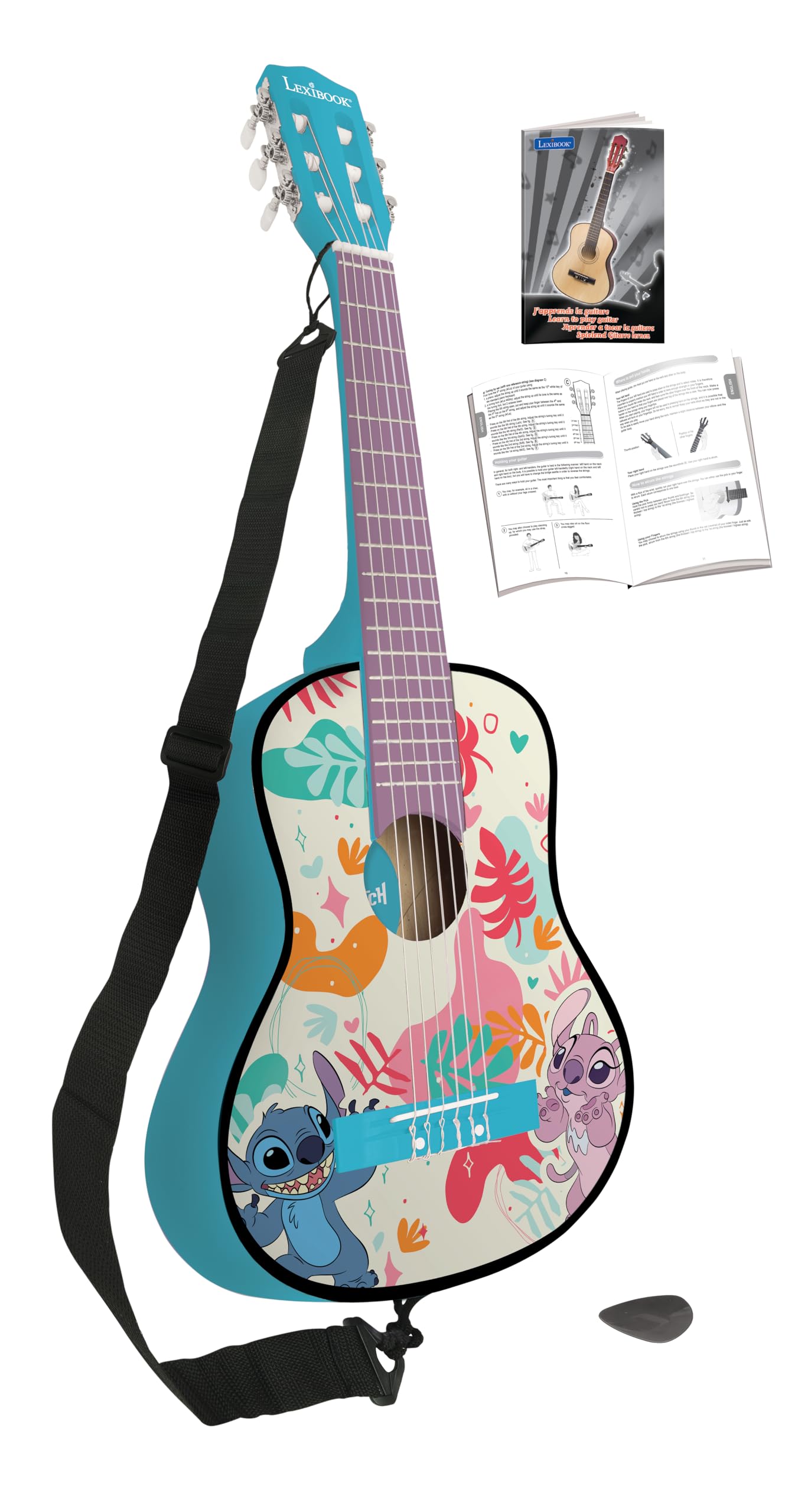 Lexibook K2000D Stitch chitarra acustica 78 cm nylon