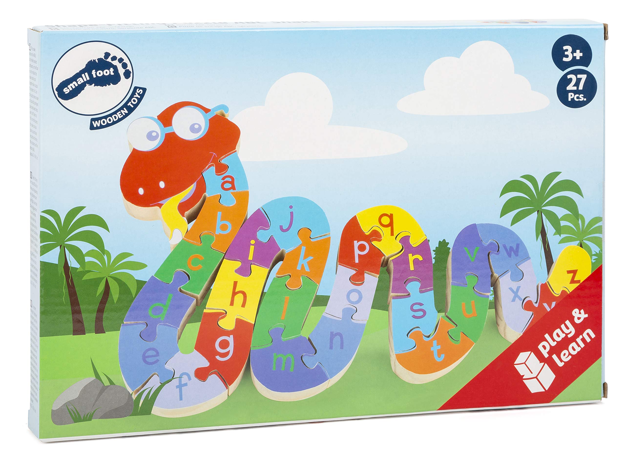 smallfoot 6235 Serpente ABC Puzzle in Legno