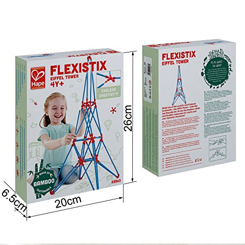 Hape E5563 Torre Eiffel costruzioni bambù 113 pezzi