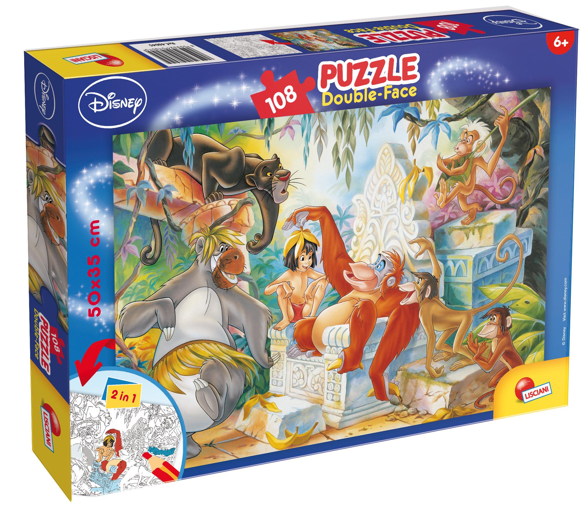 Lisciani Libro della Giungla Puzzle Df Plus 108 108 pezzi