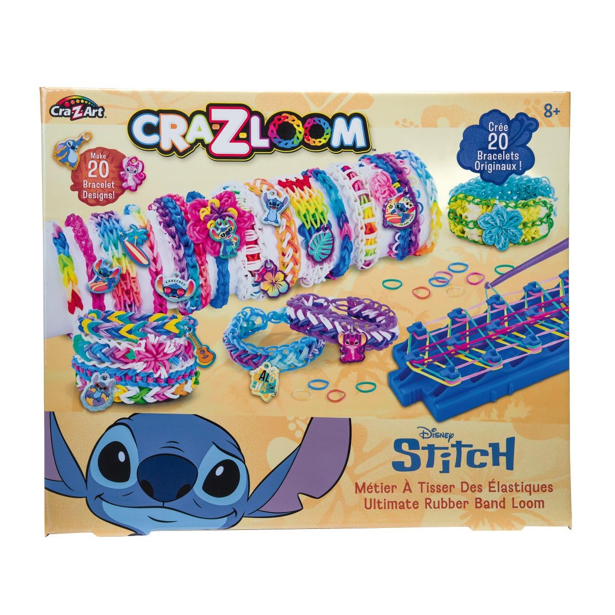 Lexibook Cra-Z-Loom CRLOOM9D kit braccialetti Stitch blu