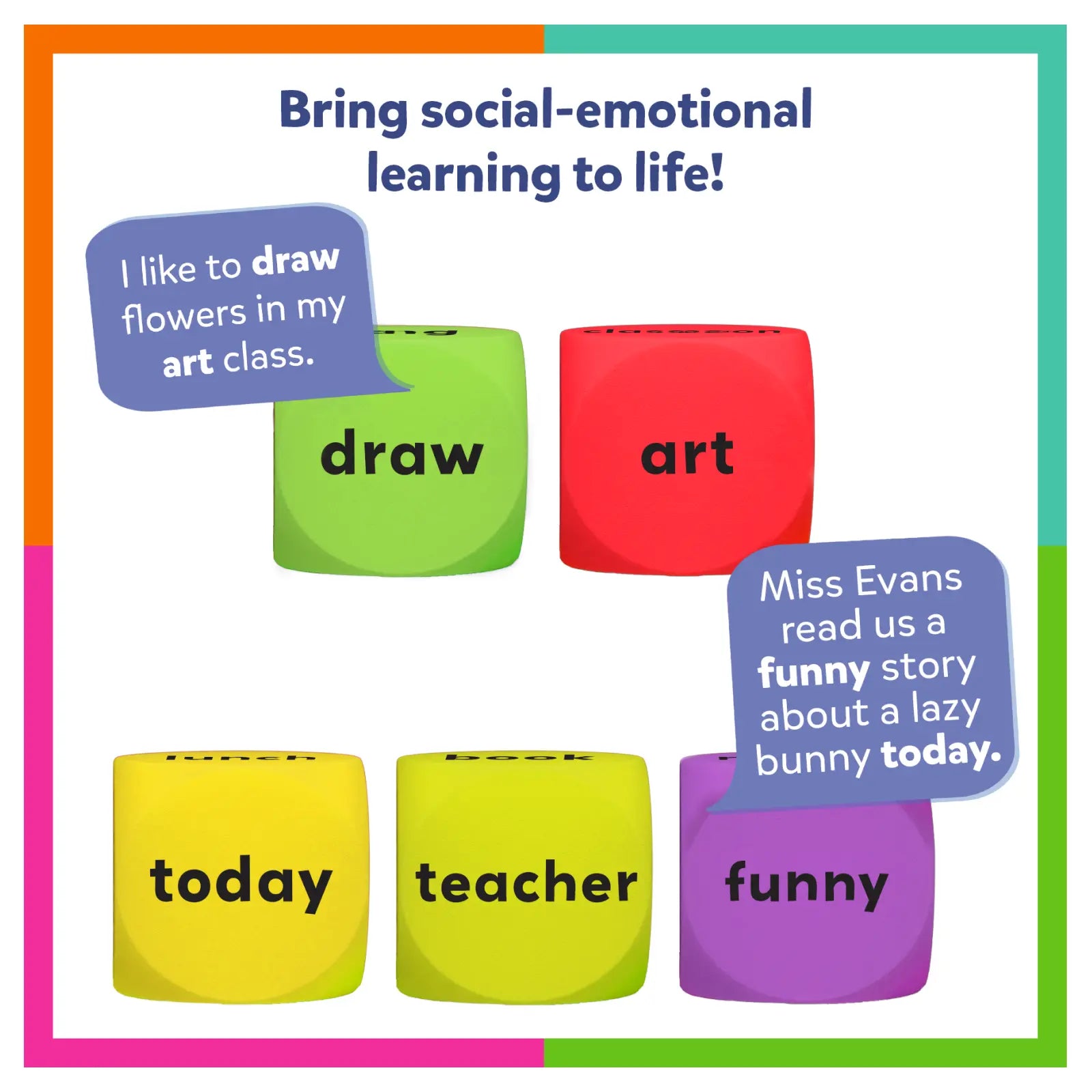 Skillmatics Chit Chat Cubes After School dadi conversazione 4+ anni