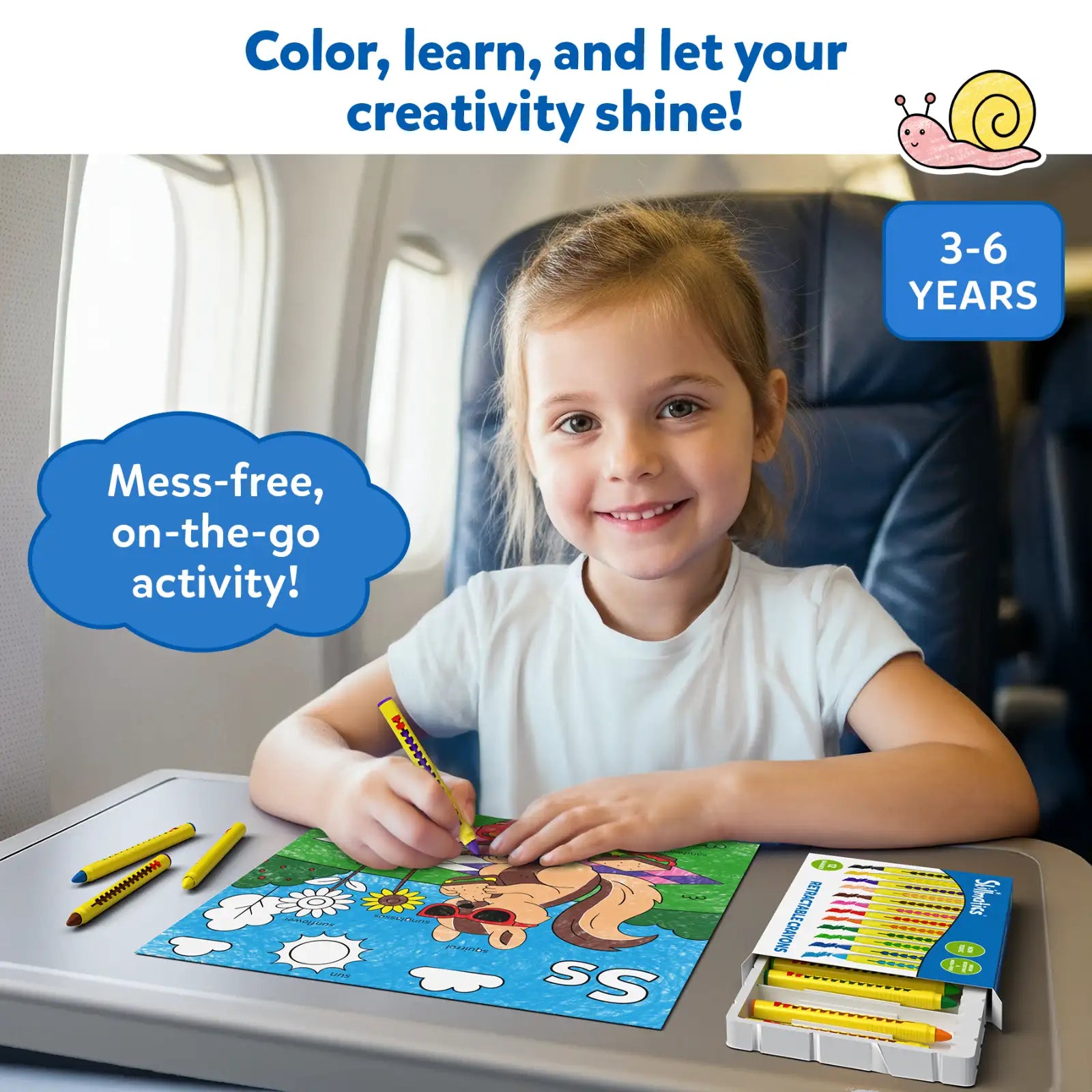 Skillmatics Color and Learn Letters Numbers Phonics Shapes libro 3-6 anni