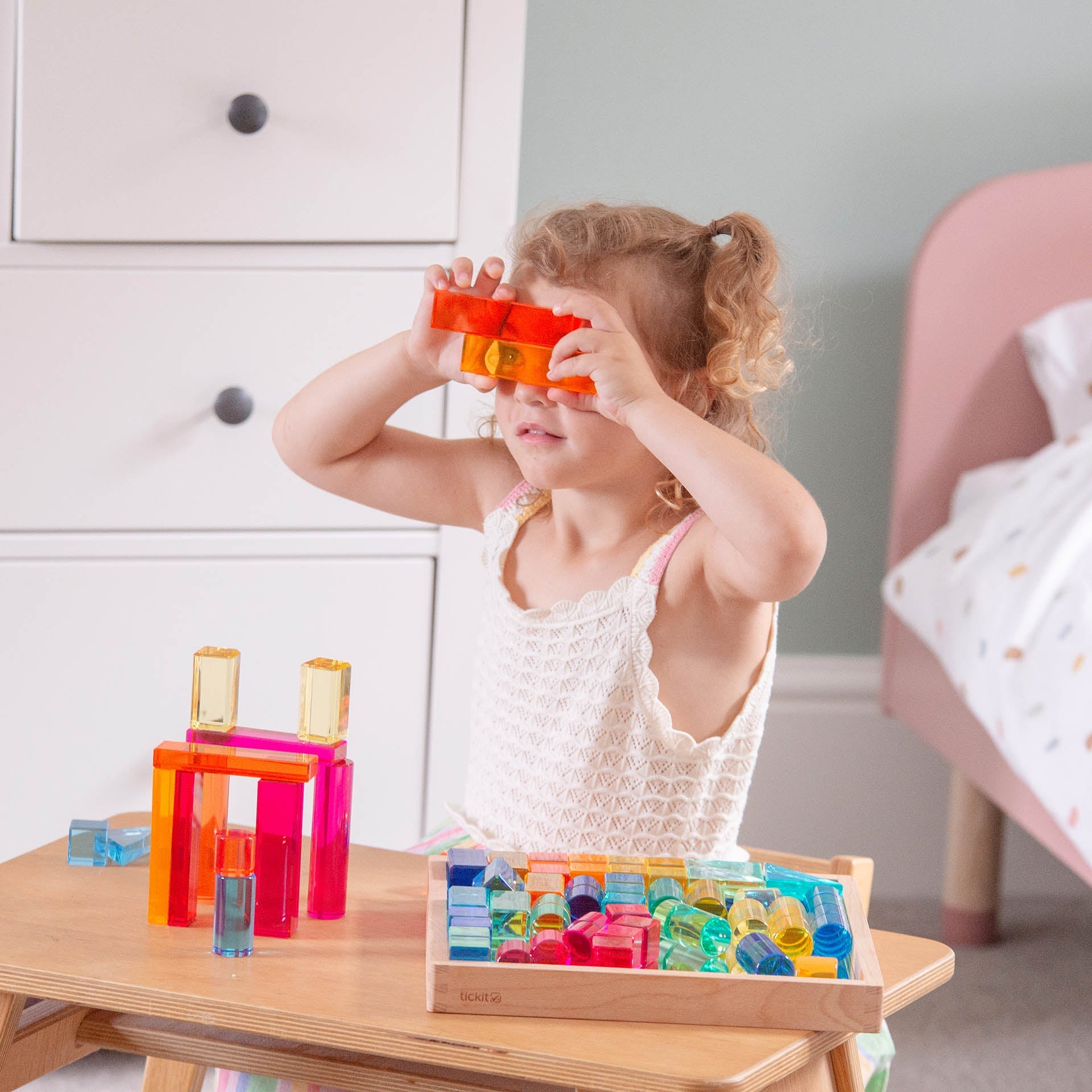 Tickit Gem Building Shapes vassoio specchio costruzioni 72 pz