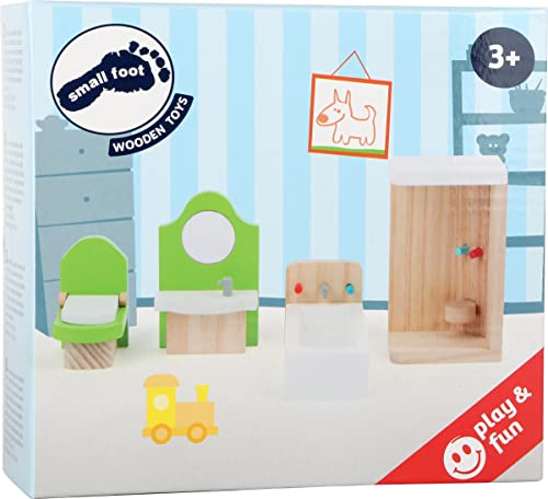 smallfoot 10872 mobili bambole bagno legno 4 pezzi