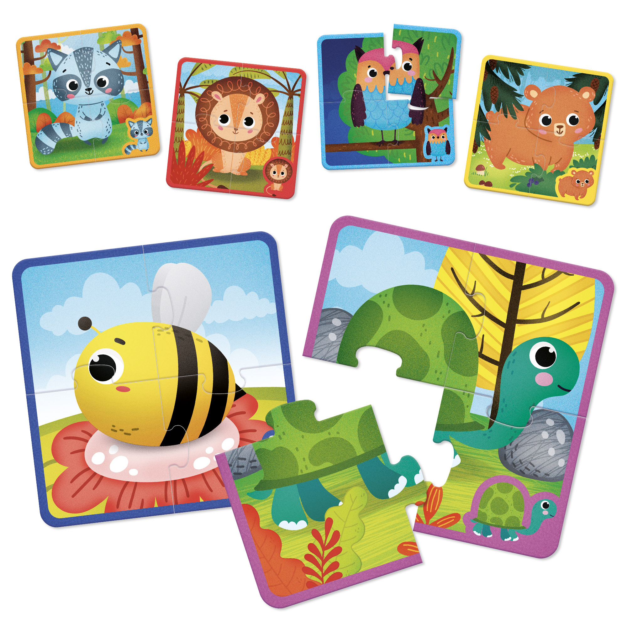 Lisciani Montessori Baby Touch gioco tattile 6 puzzle