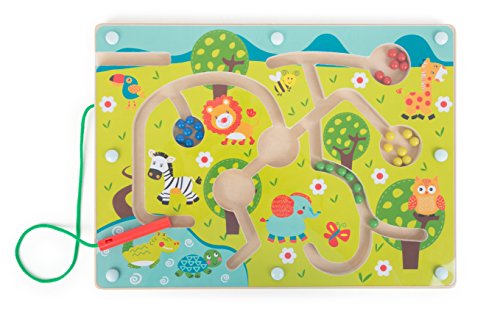 smallfoot Labirinto Magnetico 10729 Animali della Savana gioco legno