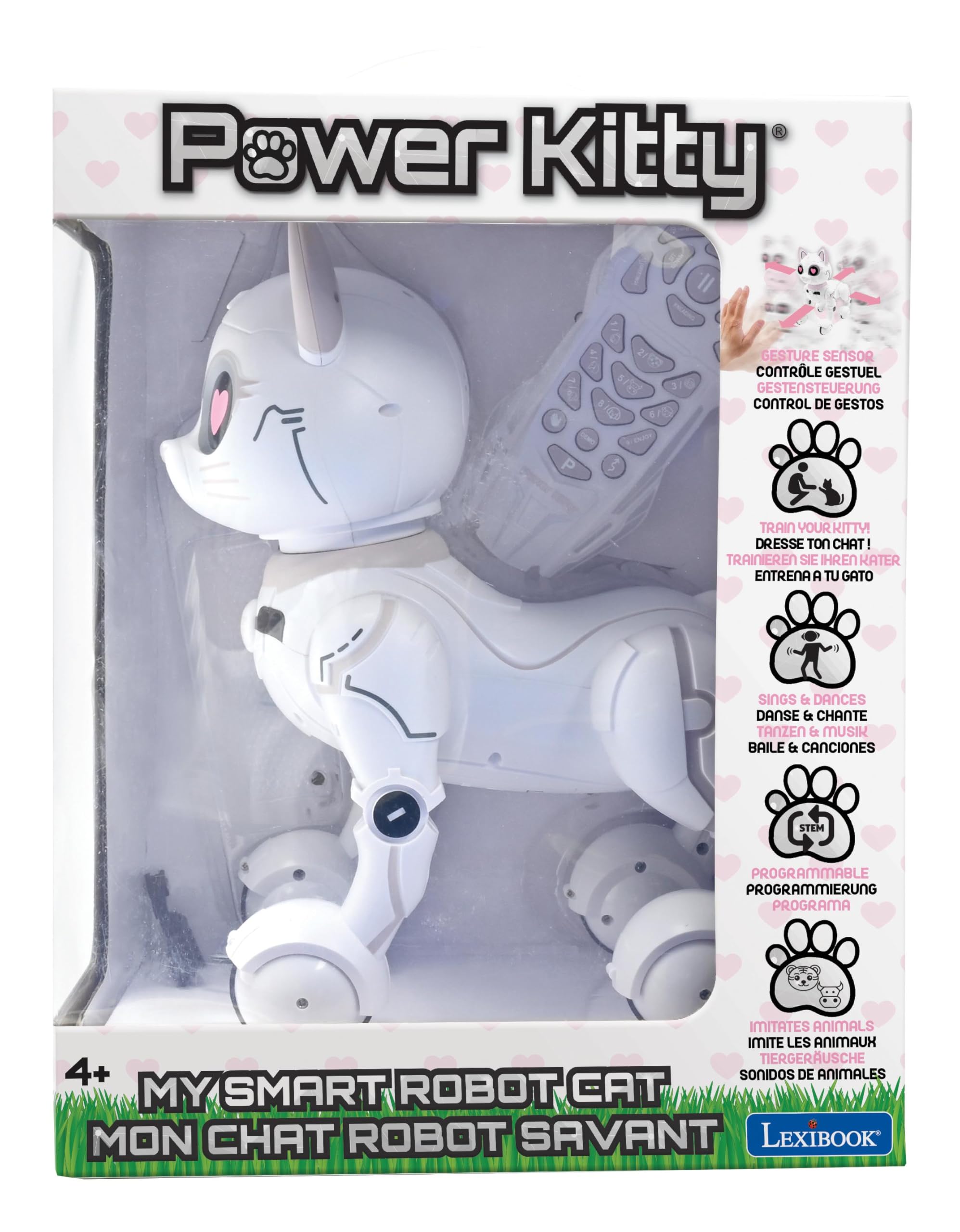Lexibook Power Kitty KITTY01LXB gatto robot bianco/rosa programmabile