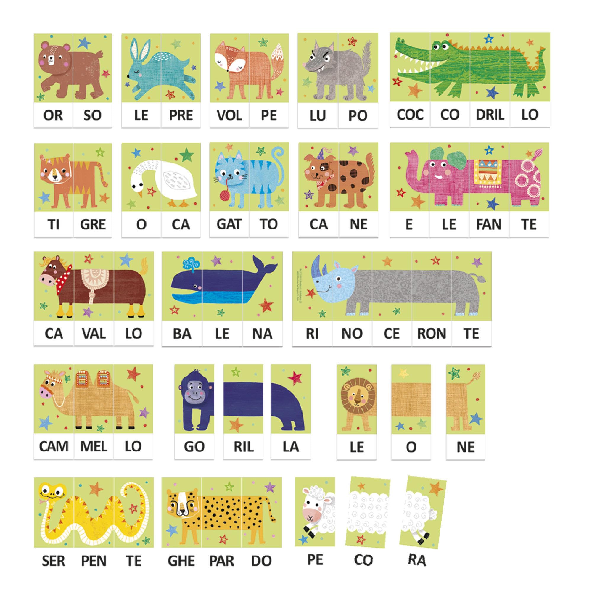 Headu Fantasillabe gioco educativo sillabe 3-6 anni