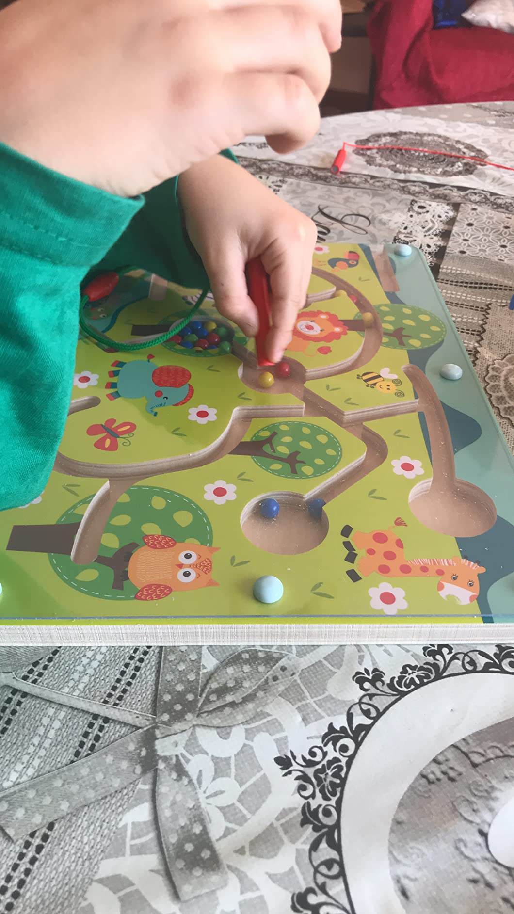 smallfoot Labirinto Magnetico 10729 Animali della Savana gioco legno