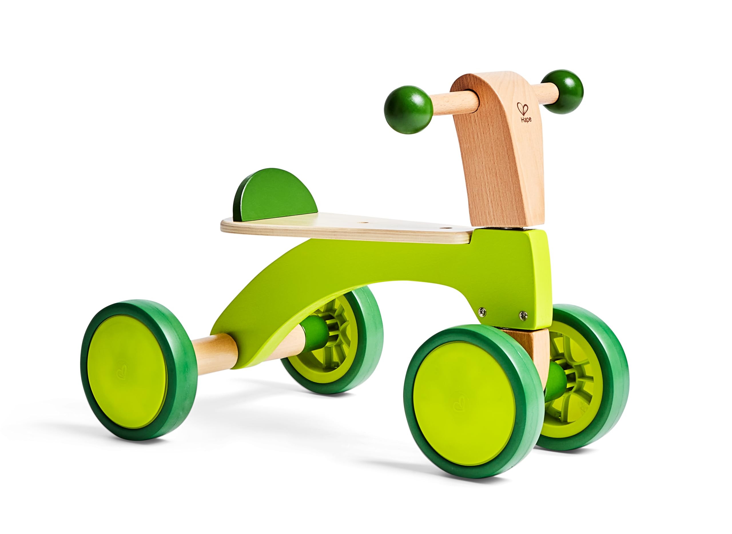 Hape Scooter 4 Ruote Cavalcabile in Legno Senza Pedali 12 Mesi