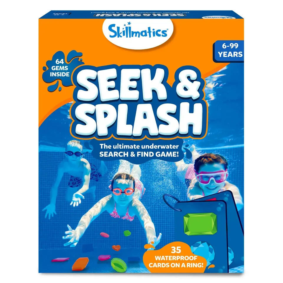 Skillmatics Seek & Splash gioco piscina immersioni gemme