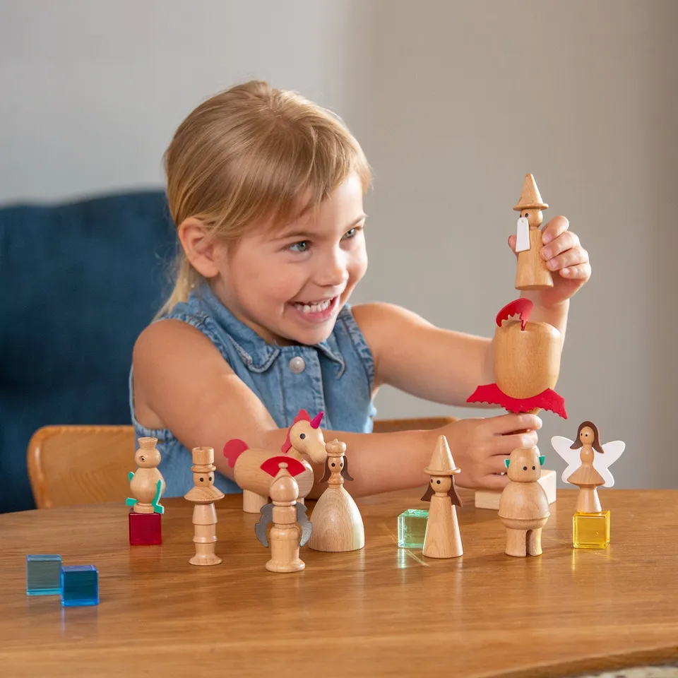 tickit Enchanted personaggi fiabe in legno faggio 10 pezzi