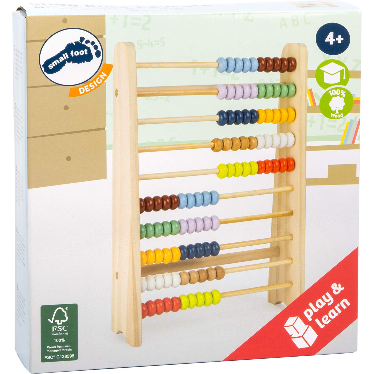 smallfoot Educate pallottoliere in legno da 4 anni