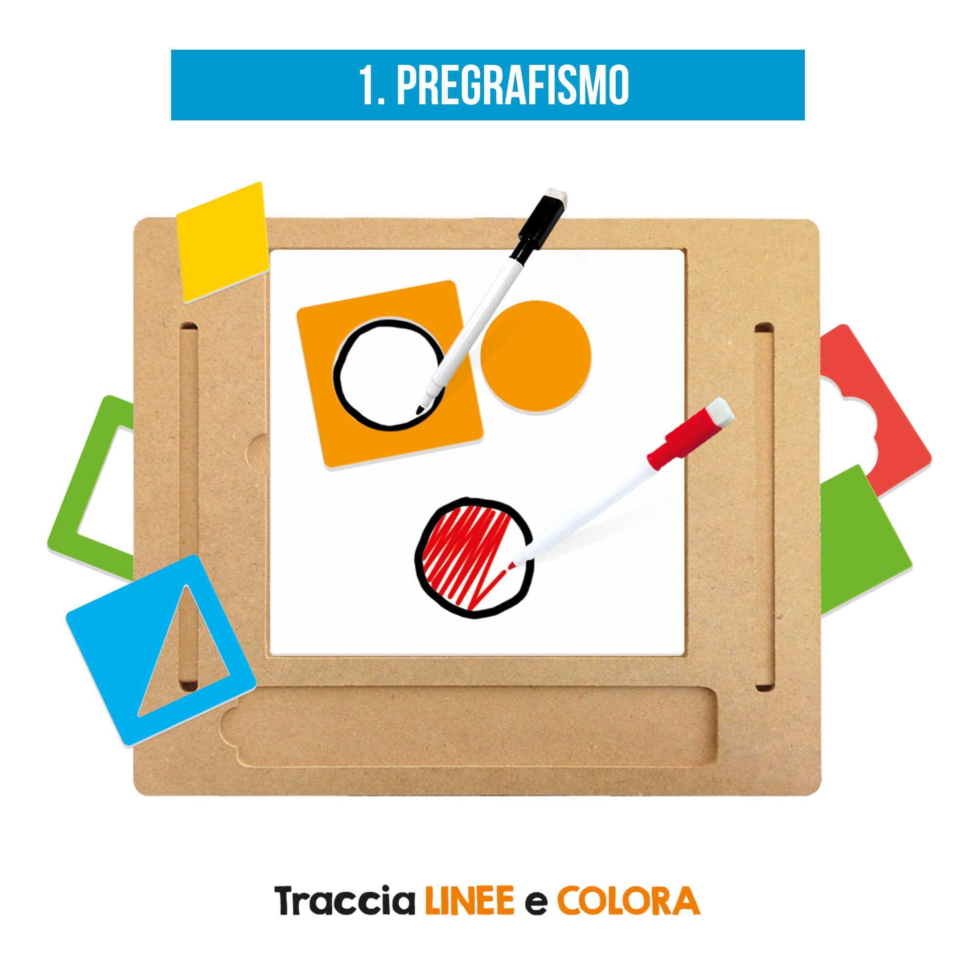 Headu Banchetto Legno Scuola di Scrittura 3-6 anni