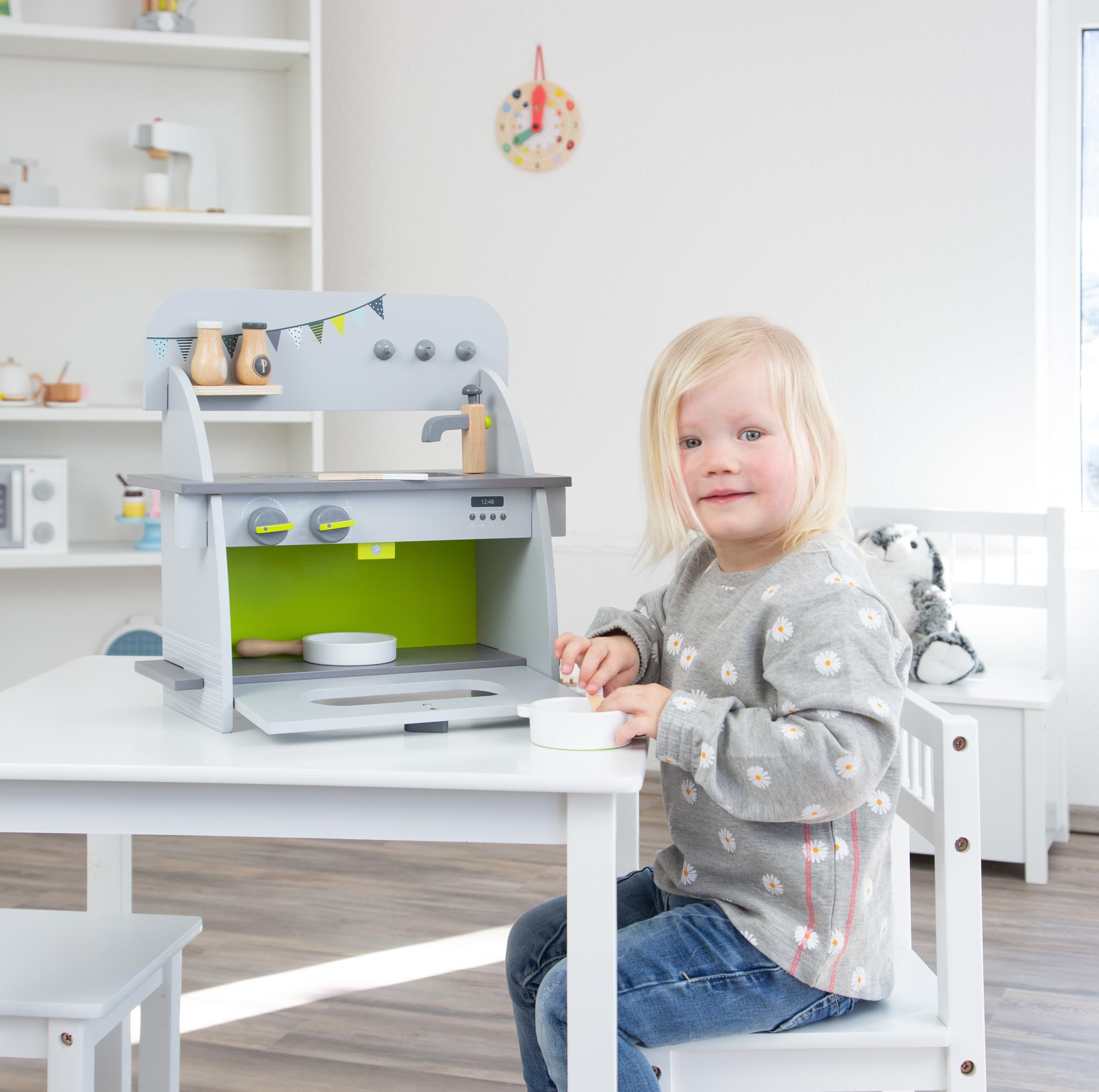 smallfoot Cucina Compatta Cucina in Legno per Bambini 3 Anni