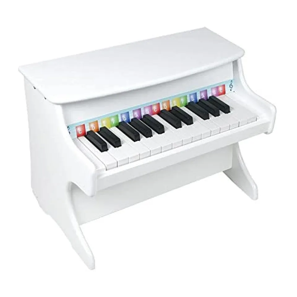 smallfoot 2473 pianoforte giocattolo in legno bianco