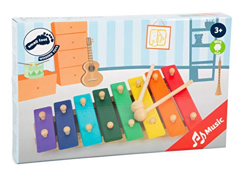 smallfoot xilofono colorato 8 piastre in legno