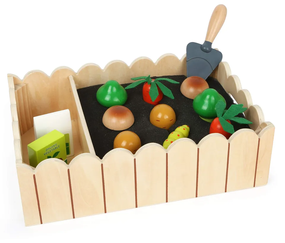 smallfoot 12011 orto in legno gioco con verdure