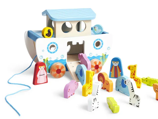 Hape Arca di Noè Gioco in Legno con Animali Multicolore