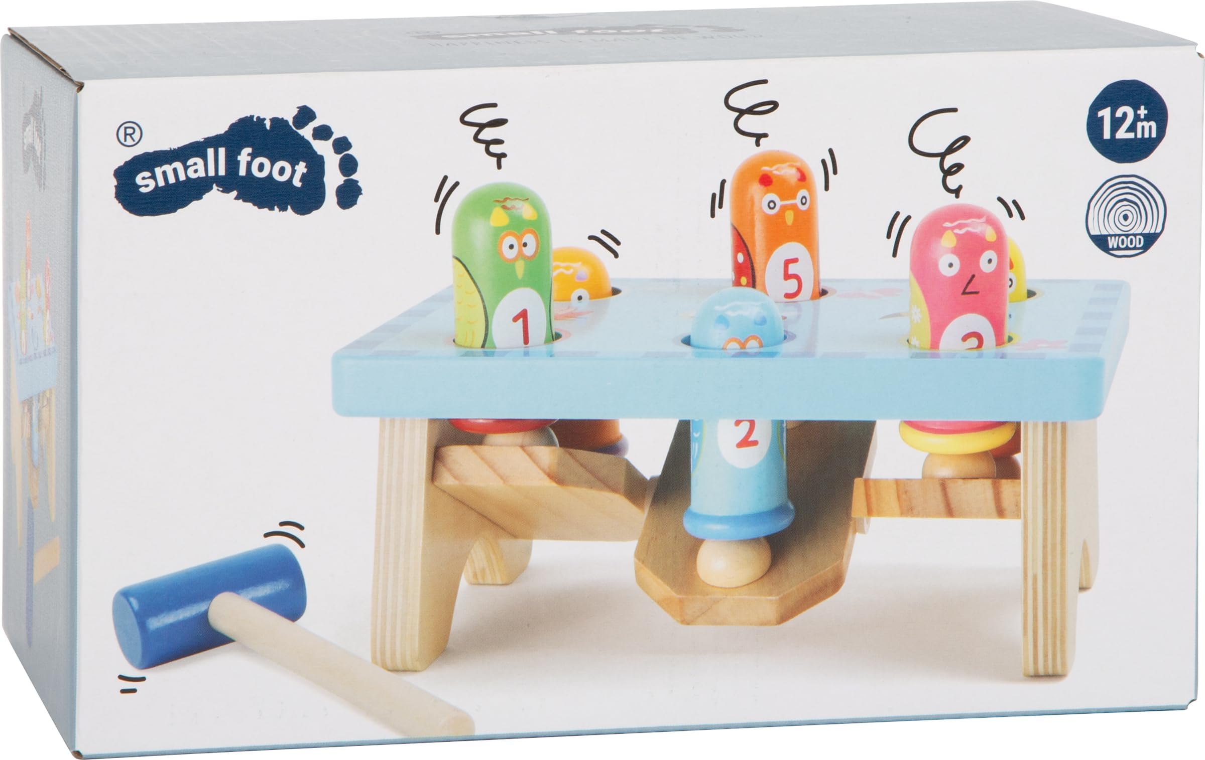 smallfoot 5807 picchia l'uccellino banco martellare legno