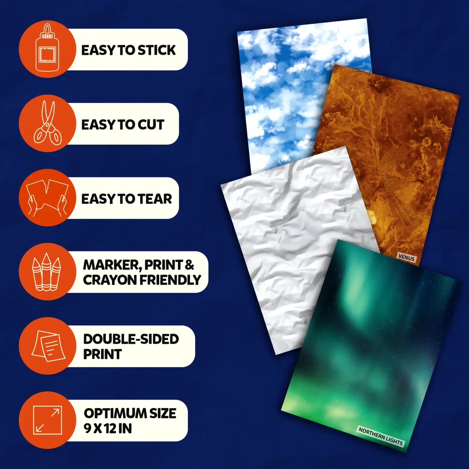 Skillmatics Clever Prints Outer Space carta decorata 60 fogli