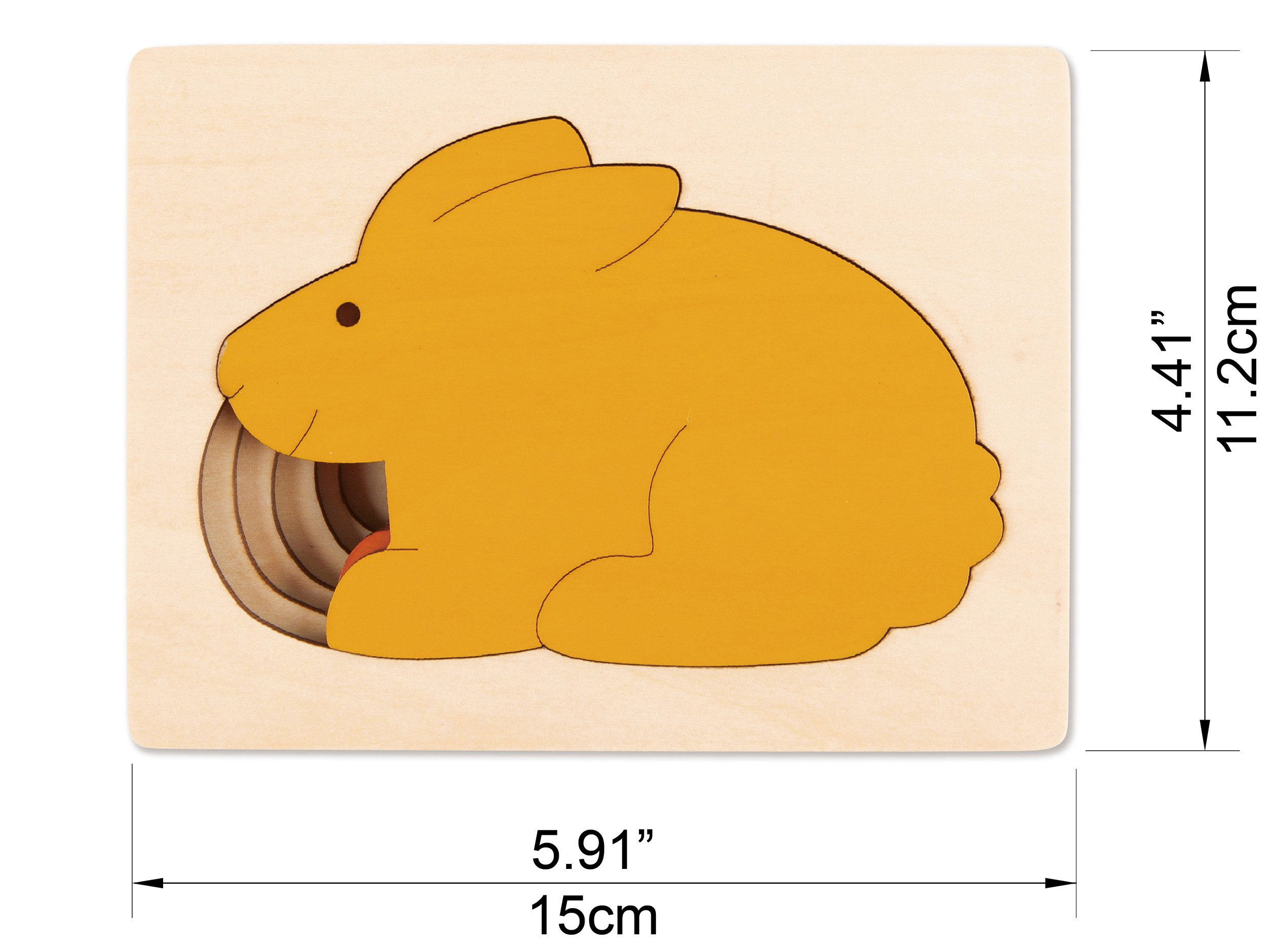 Hape E6515 puzzle 5 conigli legno 2 anni