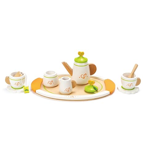 Hape E3124 Servizio da tè giocattolo per due in legno