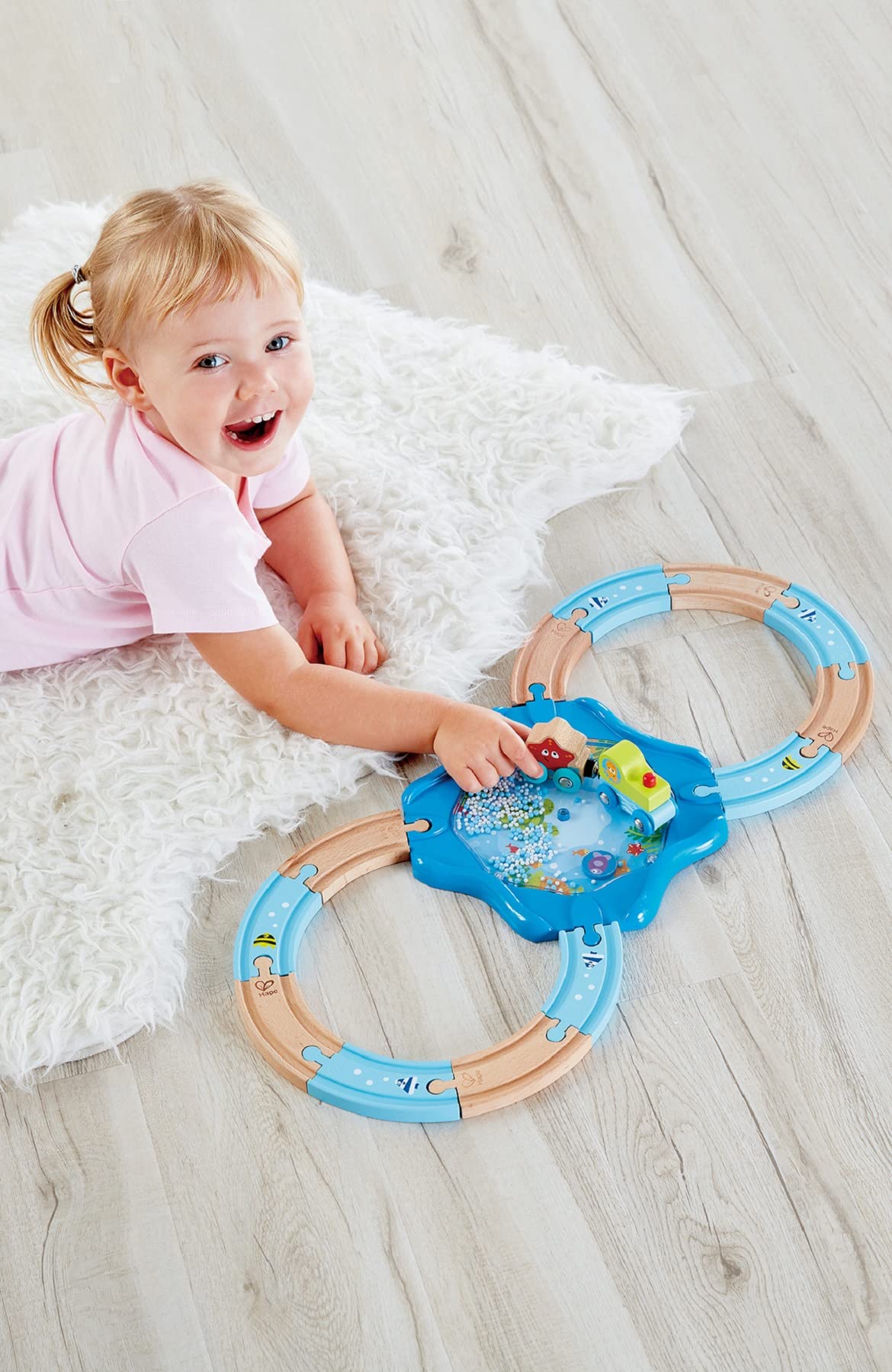 Hape E3827 My First Railway treni legno 8 pezzi