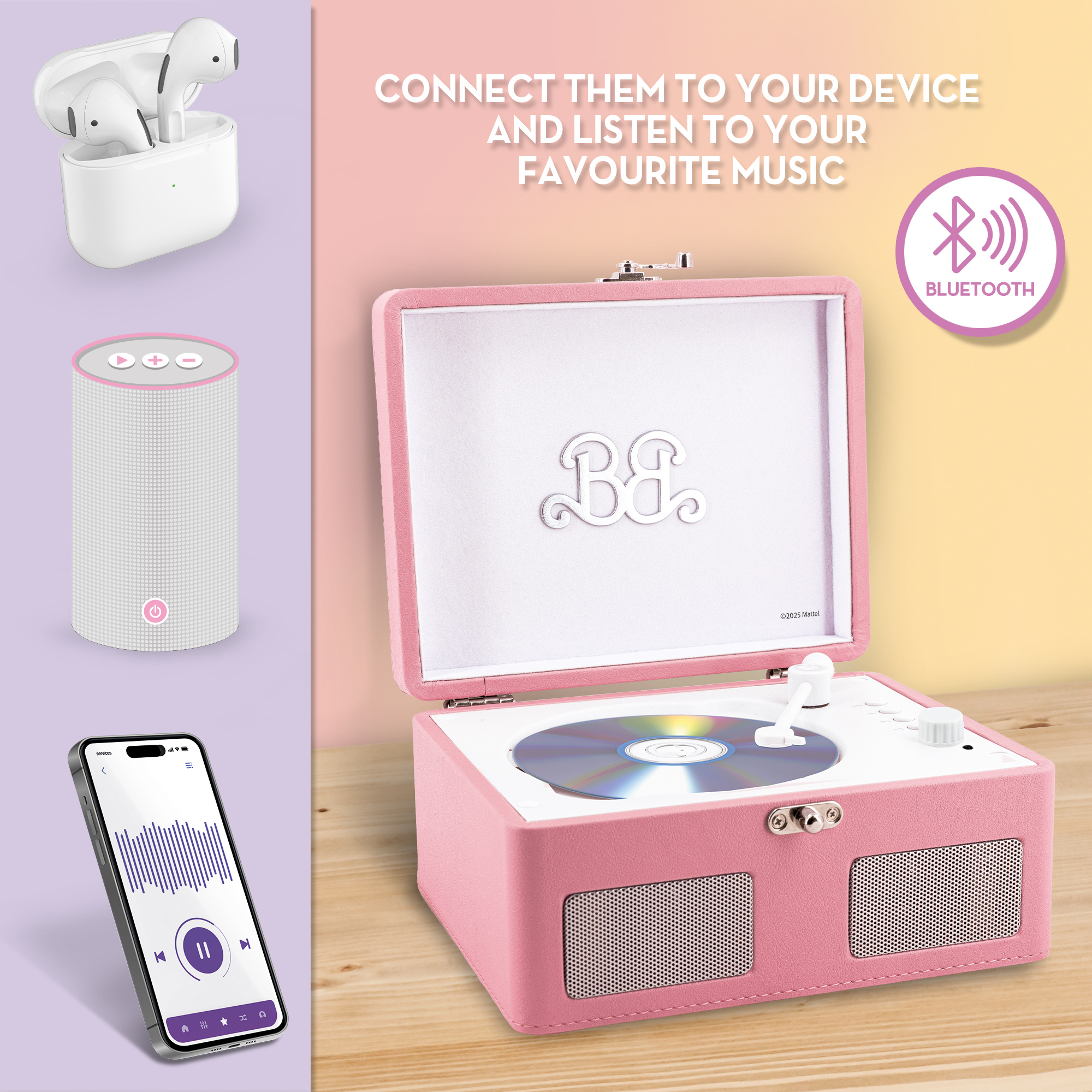 Barbie CD Player lettore CD portatile altoparlante