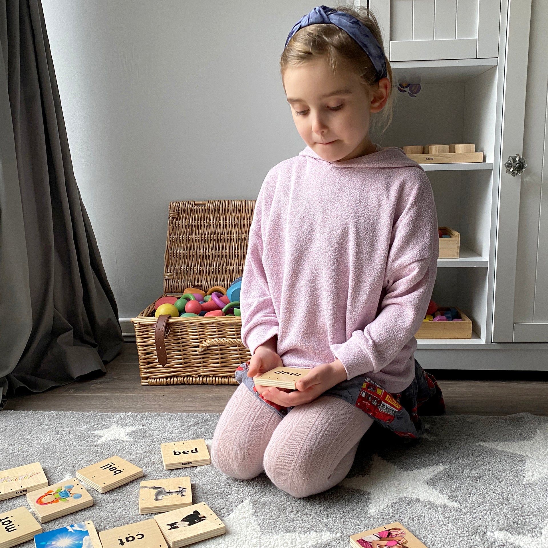 Tickit Holly's Phonics blocchi 40 pezzi legno fonetica
