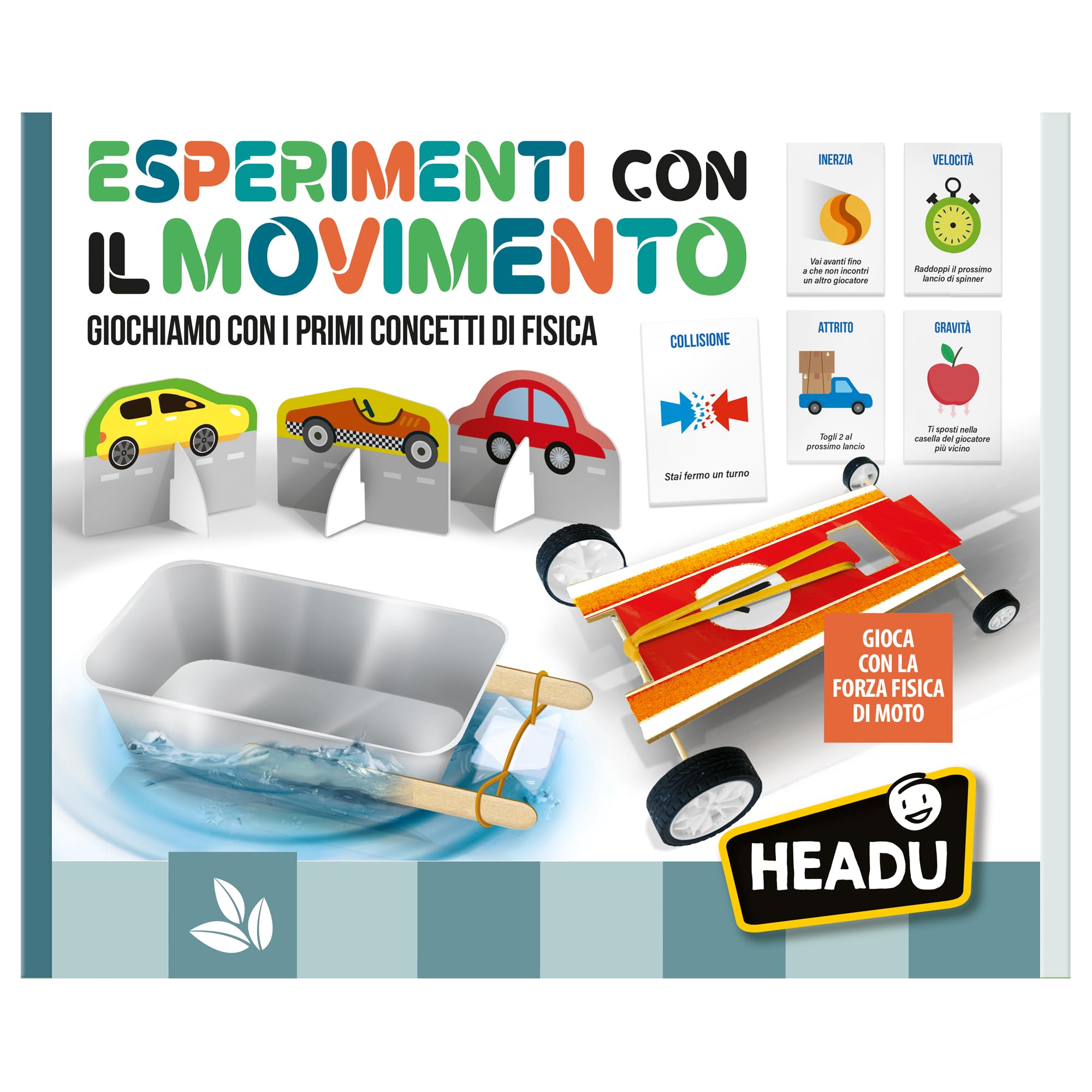Headu Esperimenti Movimento IT53832 gioco scientifico 6-10 anni