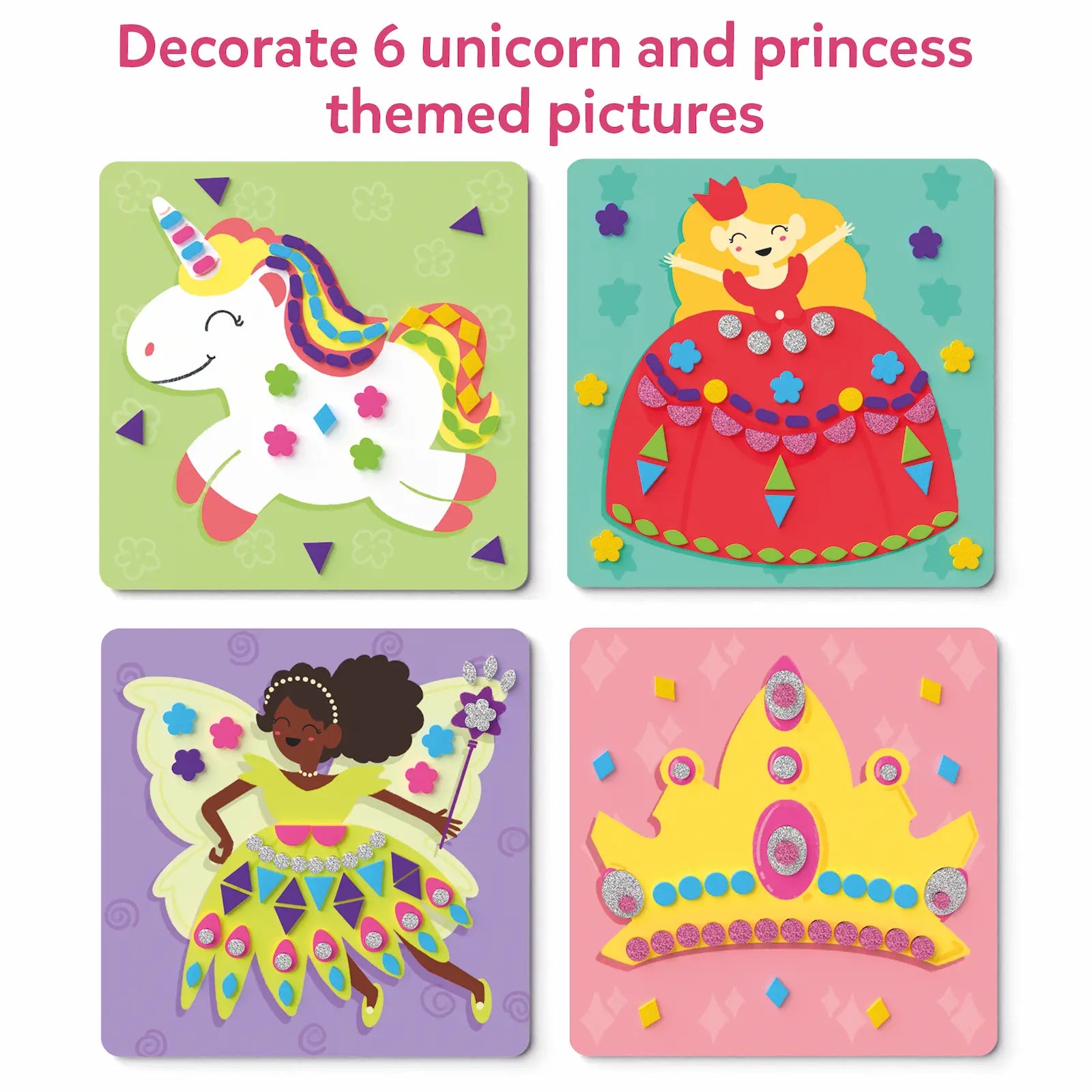 Skillmatics Fun with Foam Unicorn Princess sticker art 800 pezzi