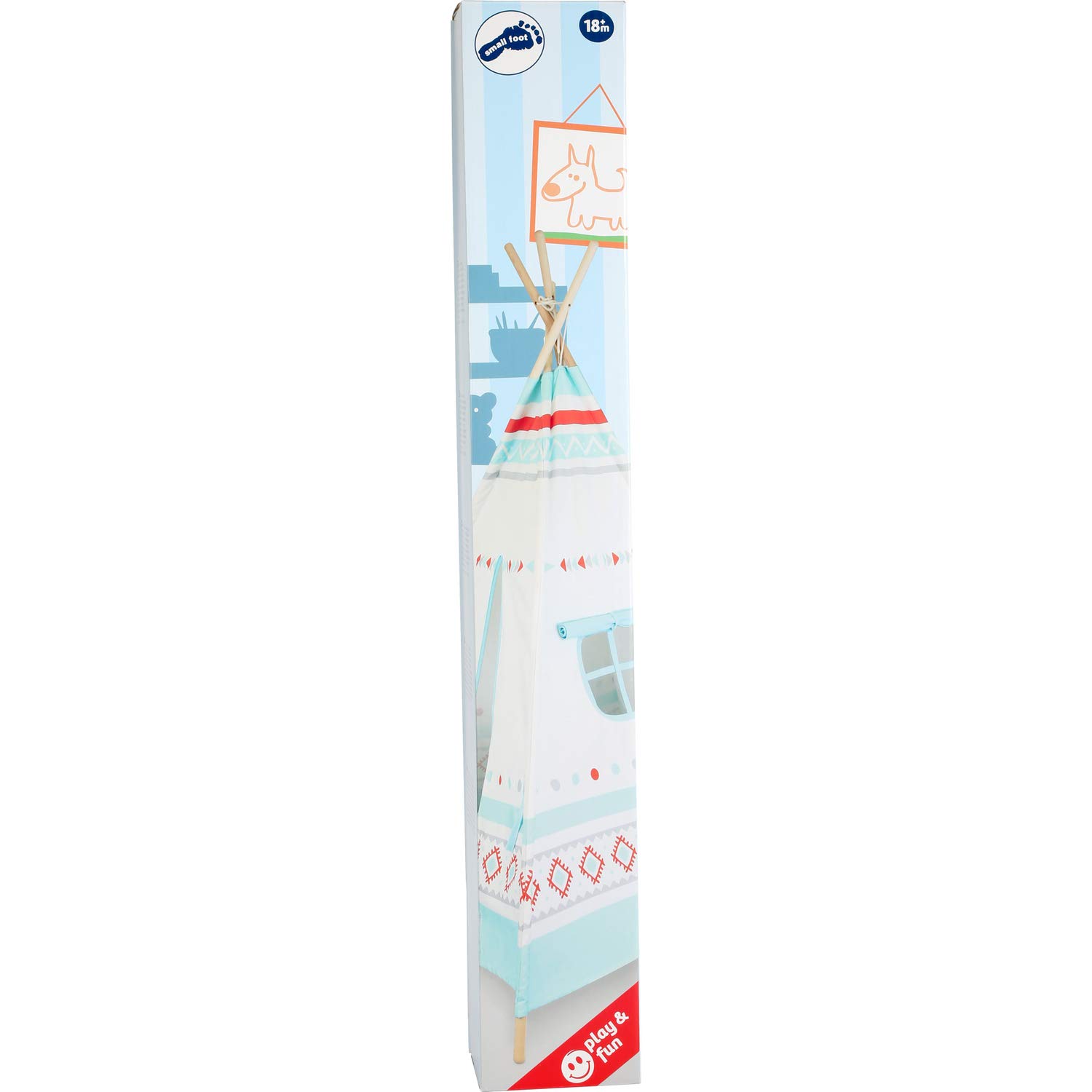 smallfoot Tenda Indiana gioco cotone legno bambini nascondiglio
