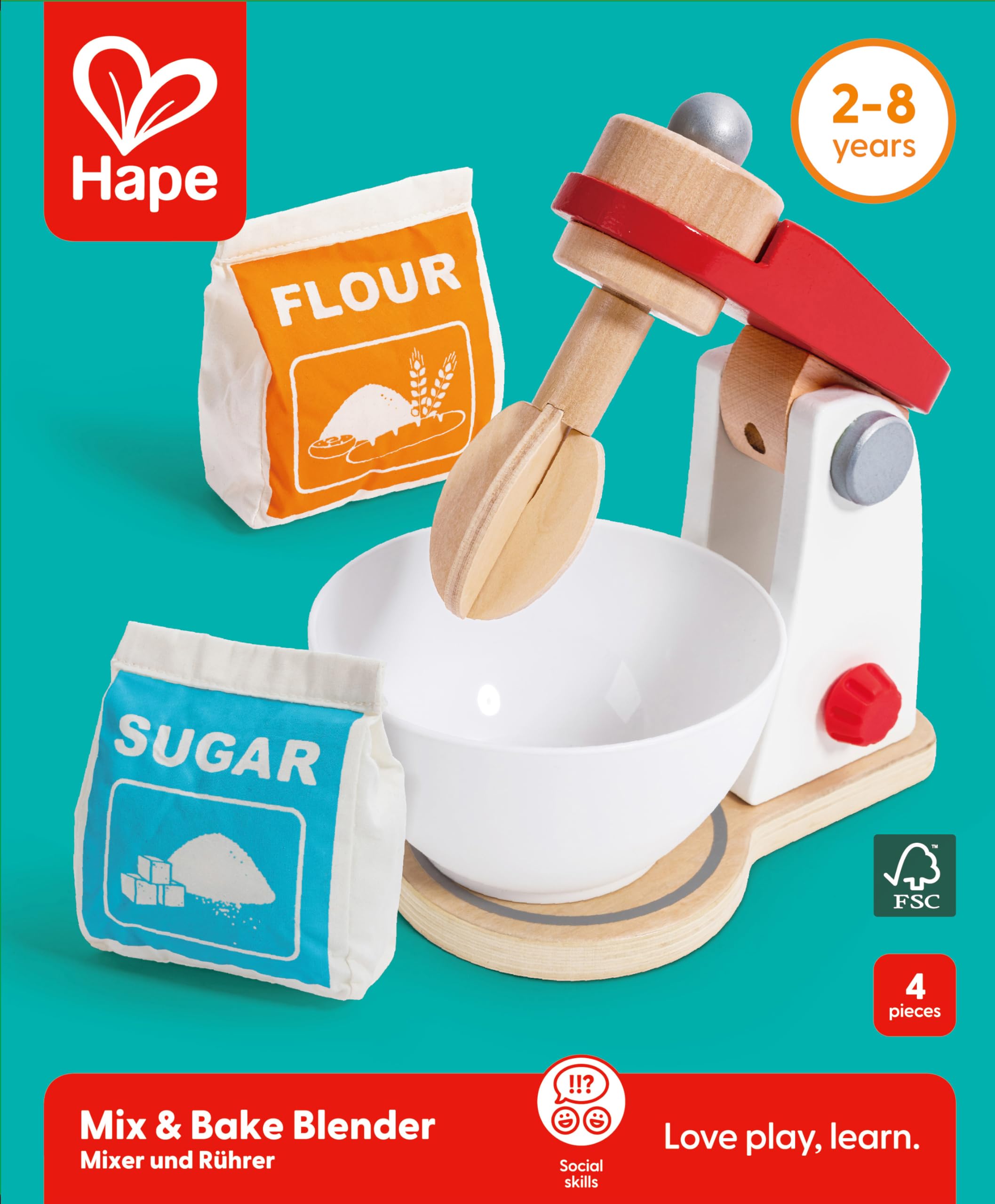 Hape E3147 gioco in legno cucina e accessori