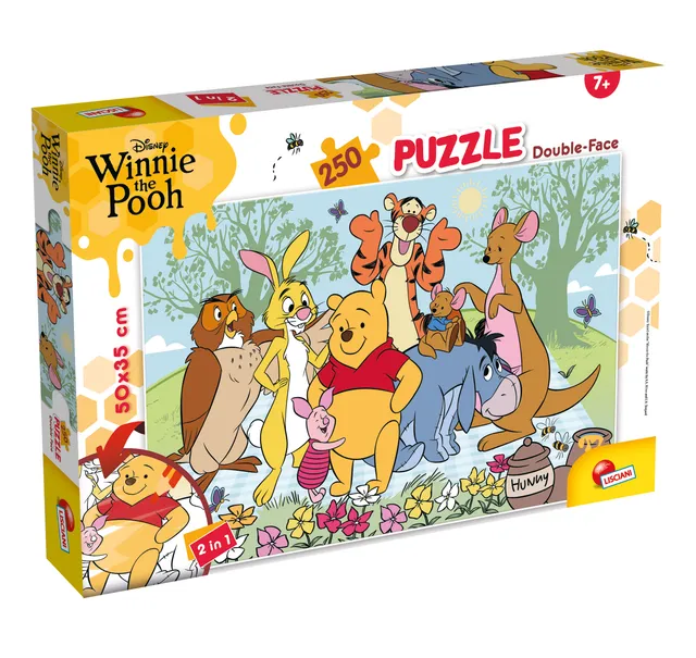 Lisciani Df Plus 250 Winnie The Pooh puzzle bambini da colorare