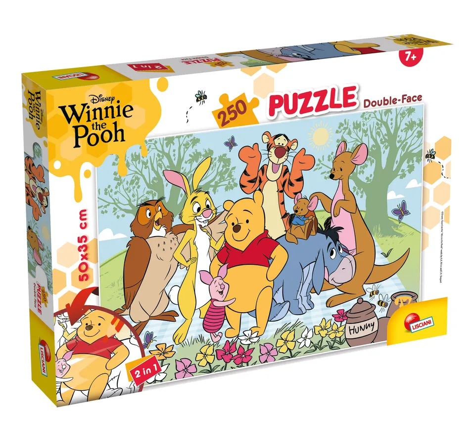 Lisciani Df Plus 250 Winnie The Pooh puzzle bambini da colorare