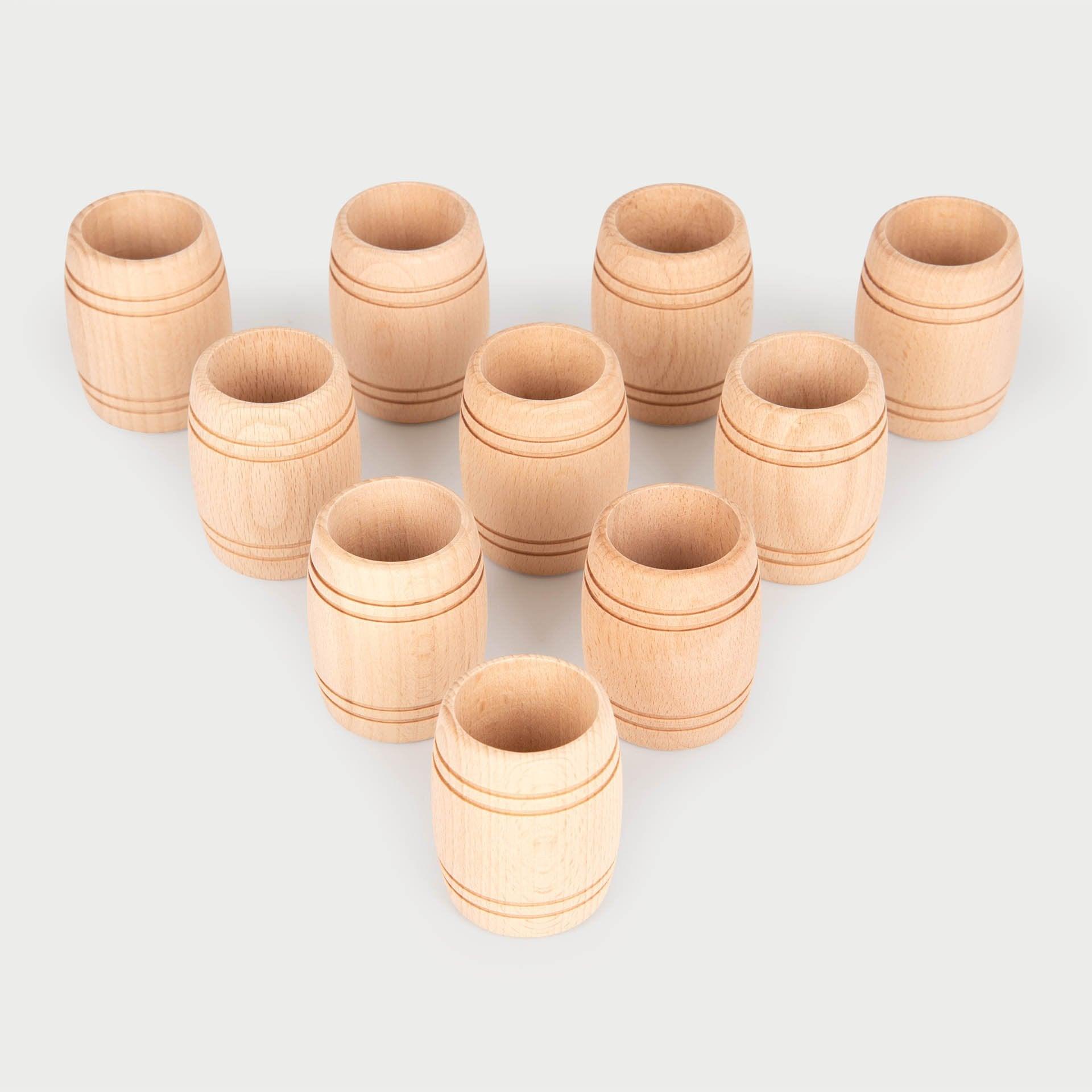 Tickit Barilotti legno naturale 10 pz gioco euristico