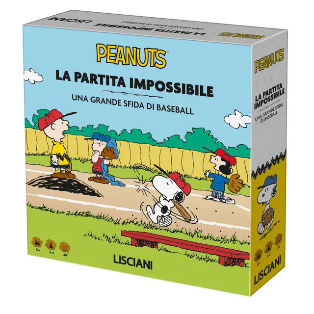 Lisciani Peanuts La Partita Impossibile gioco da tavolo baseball