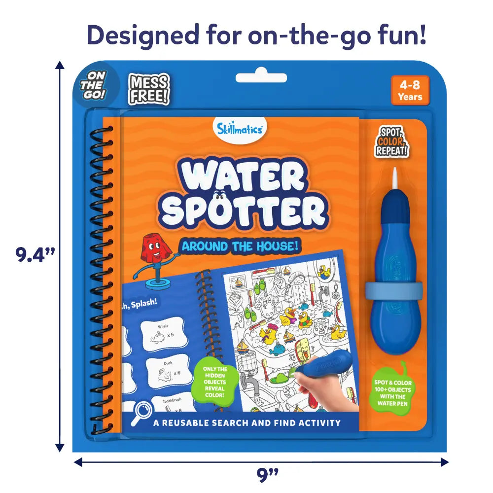 Skillmatics Water Spotter Casa libro acqua cerca e trova