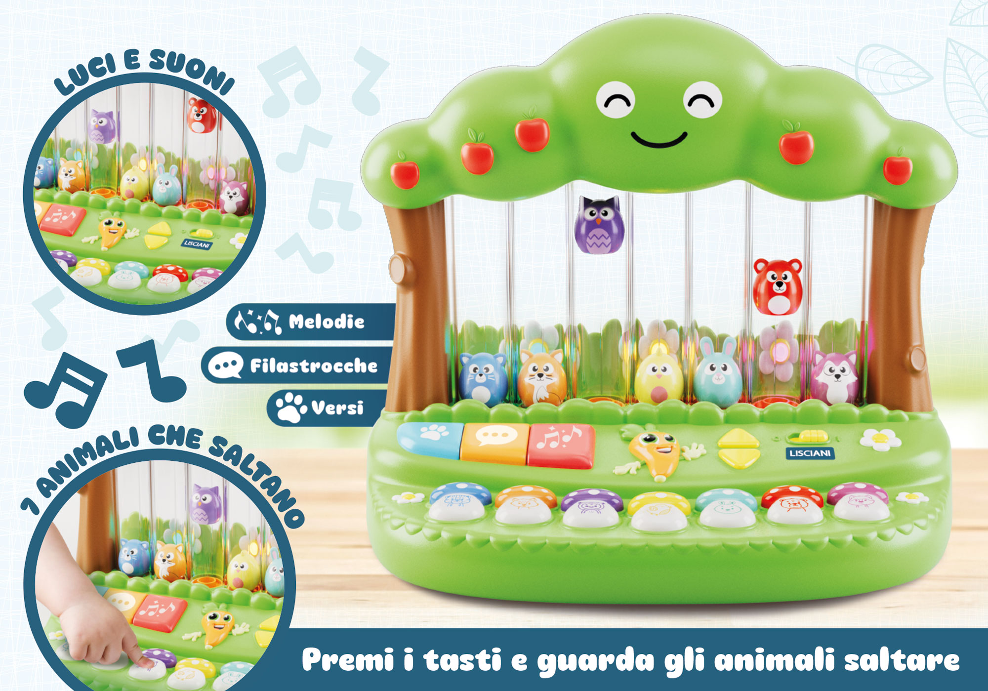Carotina Baby Boschetto Salterino gioco elettronico luminoso