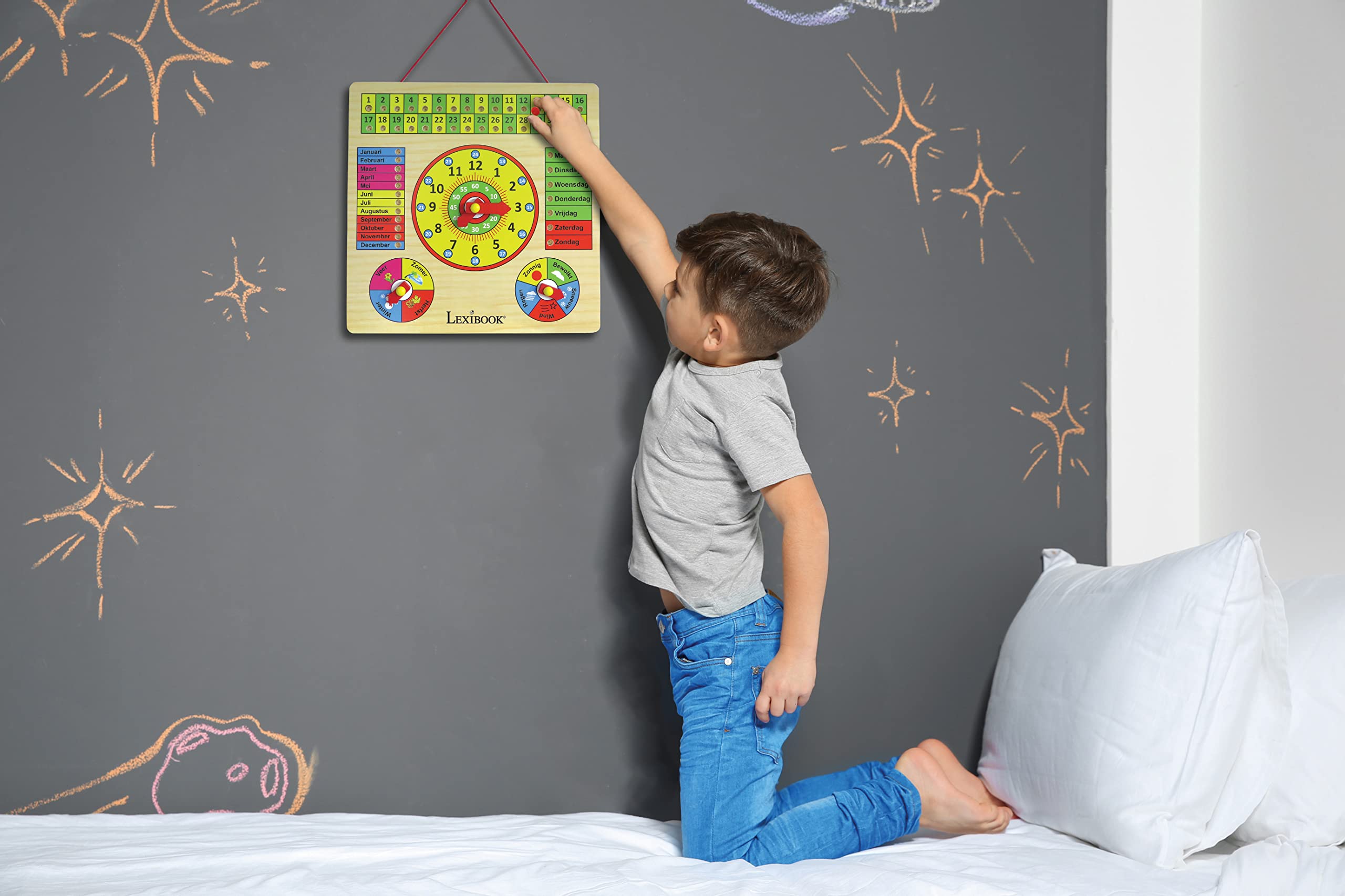 Lexibook Bio Toys EDU365NL calendario in legno bambini